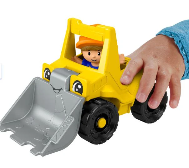 FISHER PRICE - LITTLE PEOPLE SMALL VEHICLE - YELLOW  FRONT LOADER - Image 2