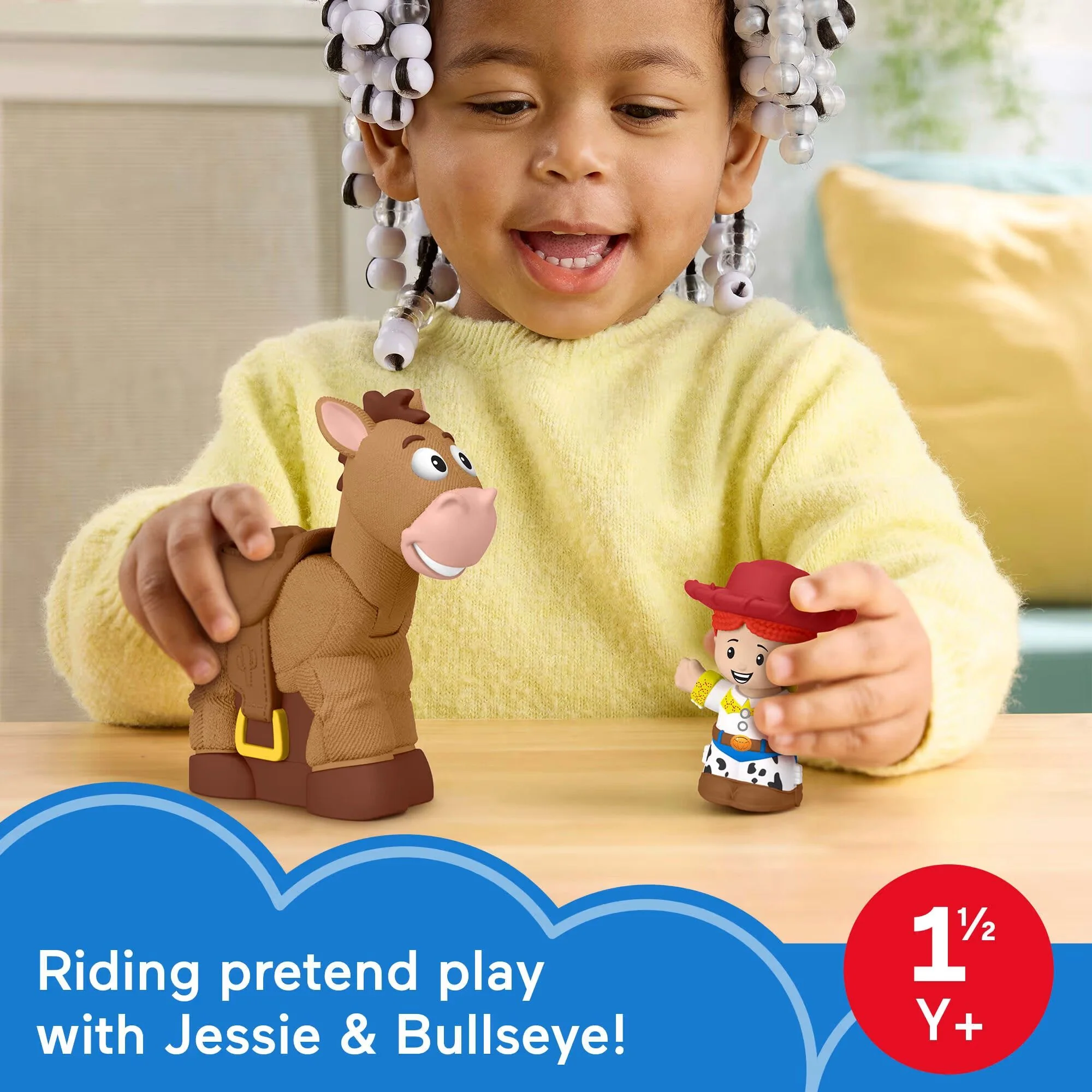 FISHER PRICE LITTLE PEOPLE TOY STORY BOBBIN' BULLSEYE AND JESSIE - Image 5