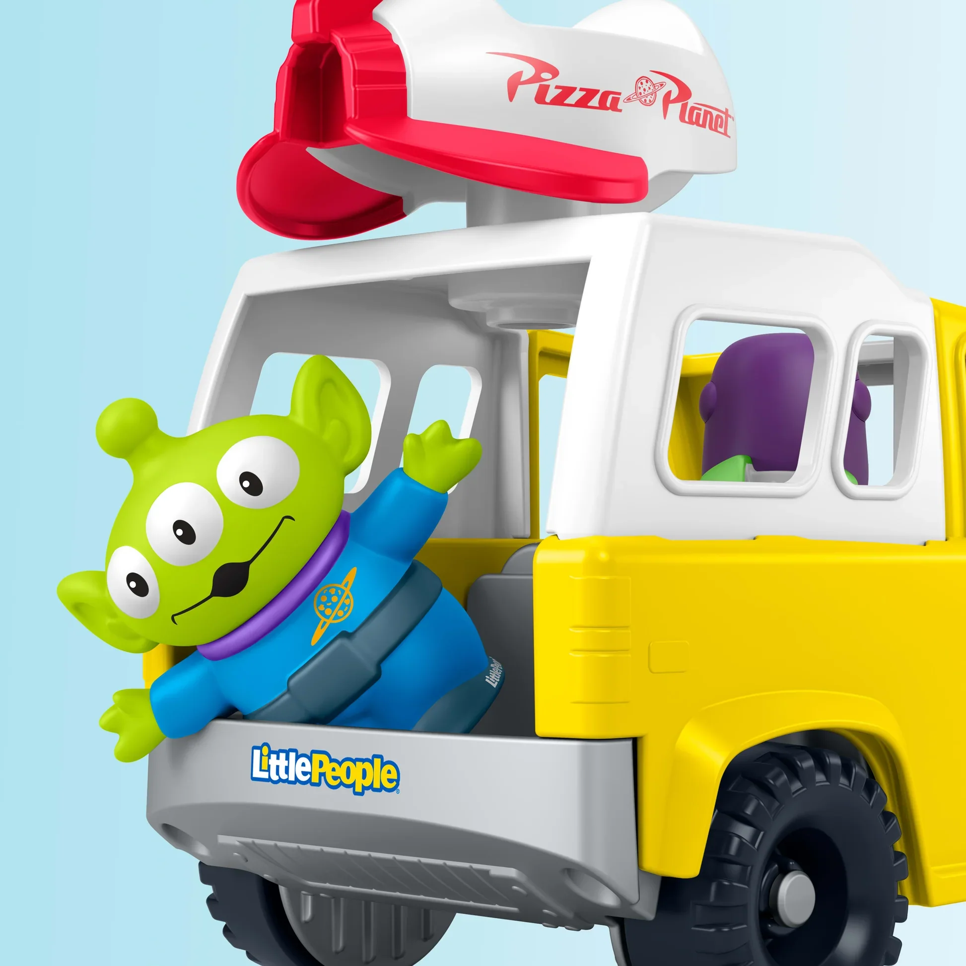 FISHER PRICE LITTLE PEOPLE TOY STORY PIZZA PLANET TRUCK - Image 4