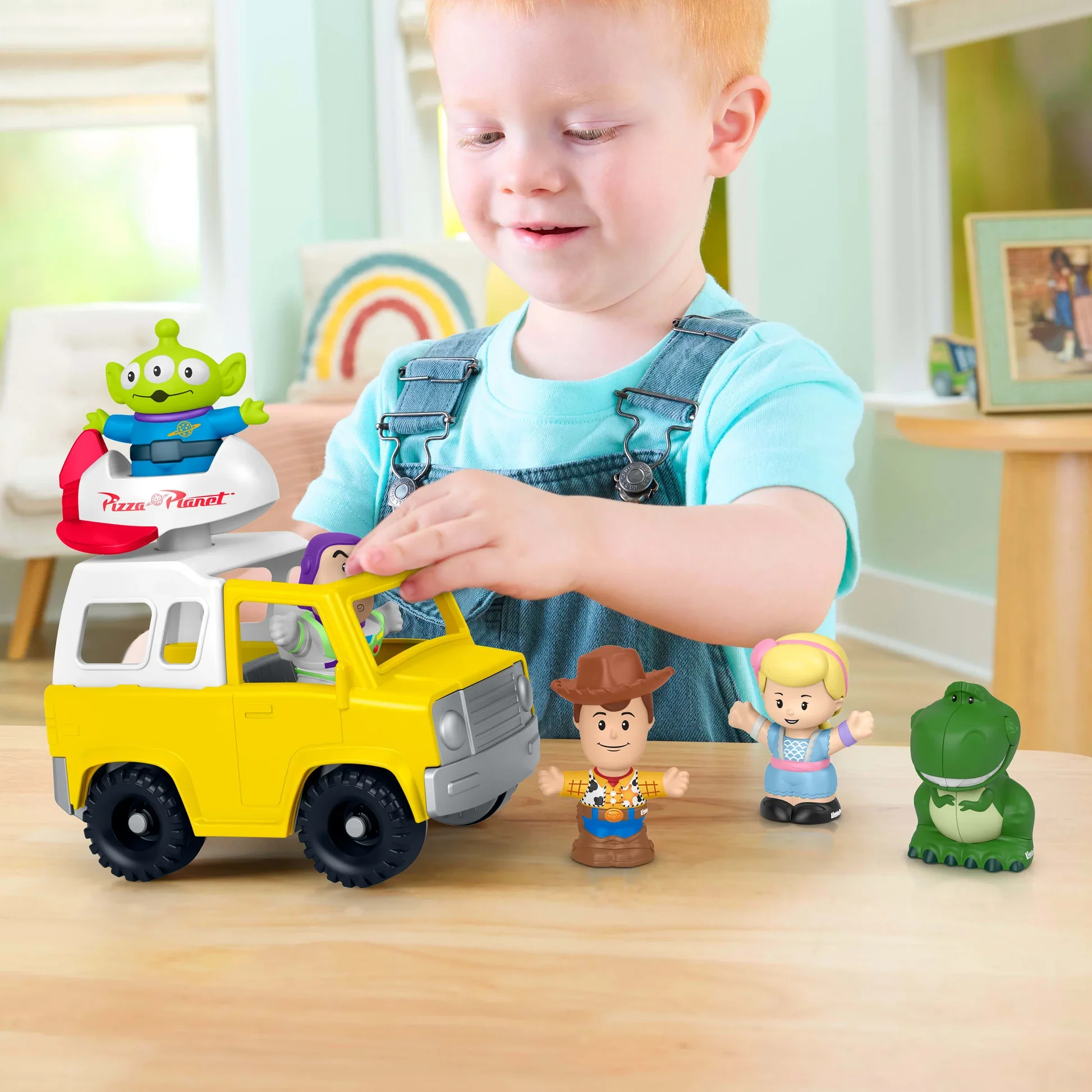 FISHER PRICE LITTLE PEOPLE TOY STORY PIZZA PLANET TRUCK - Image 6