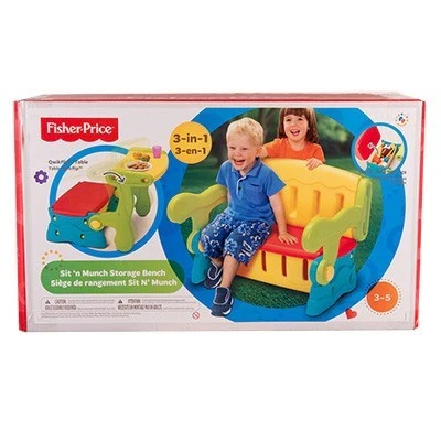 FISHER PRICE SIT N MUNCH STORAGE BENCH - Image 2