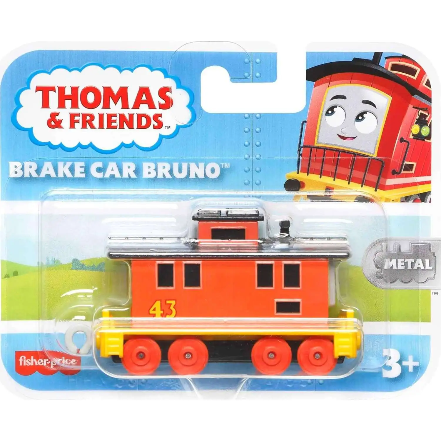 FISHER PRICE - THOMAS AND FRIENDS SMALL METAL DIECAST VEHICLE - BRAKE CAR BRUNO