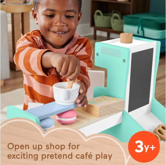 FISHER PRICE - WOODEN COFFEE SHOP SET - Image 2