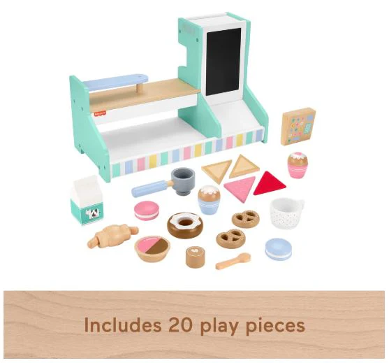 FISHER PRICE - WOODEN COFFEE SHOP SET - Image 4