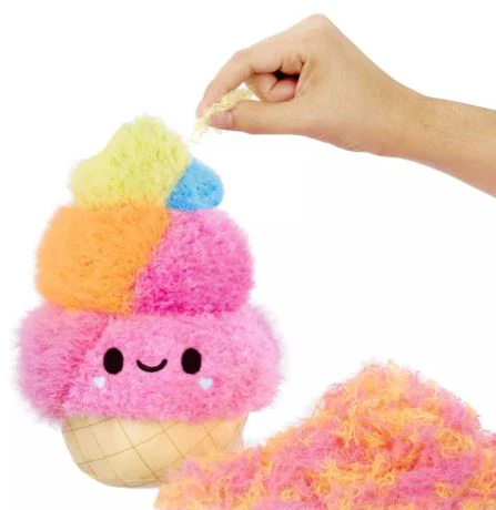FLUFFIE STUFFIE SERIES 1 LARGE PLUSH - ICE CREAM - Image 3