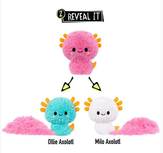 FLUFFIE STUFFIEZ SURPRISE REVEAL SMALL PLUSH - AXOLOTL - Image 4