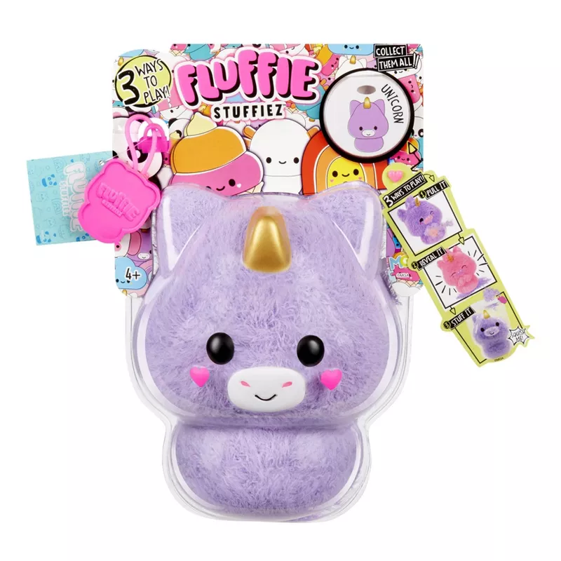 FLUFFIE STUFFIEZ SURPRISE REVEAL SMALL PLUSH - UNICORN