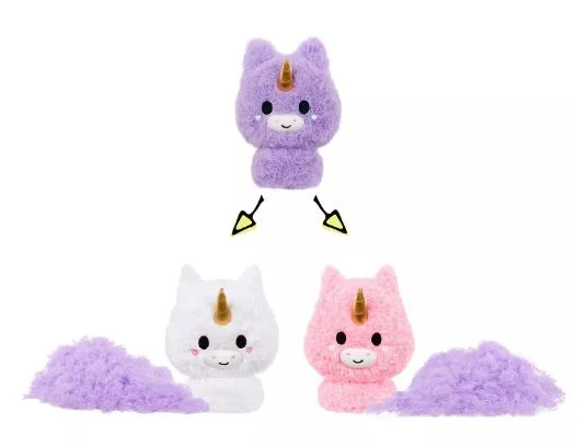 FLUFFIE STUFFIEZ SURPRISE REVEAL SMALL PLUSH - UNICORN - Image 3