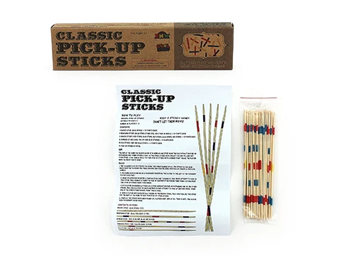 WOODEN PICK UP STICKS IN KRAFT BOX