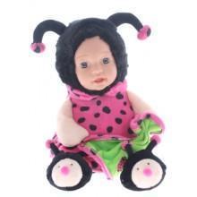 FUR BABY LADY BUG PINK