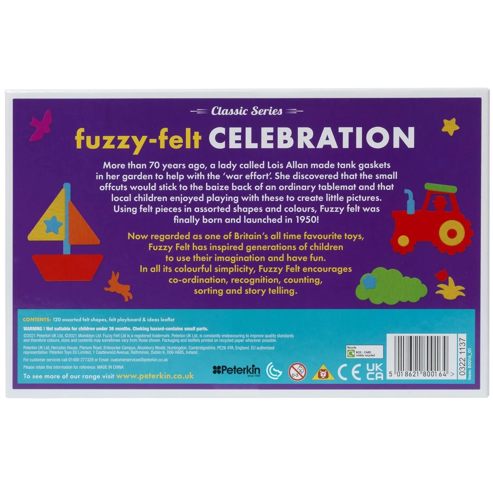 PETERKIN FUZZY FELT CLASSIC CELEBRATION FELT ART COLLECTION - Image 5