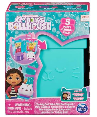 GABBY'S DOLLHOUSE CLIP ON PLAYSET ASST- 'CAKEY CAT' BLUE - Image 2