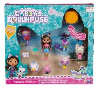 GABBY'S DOLLHOUSE DELUXE FIGURE SET - TRAVELER'S THEME