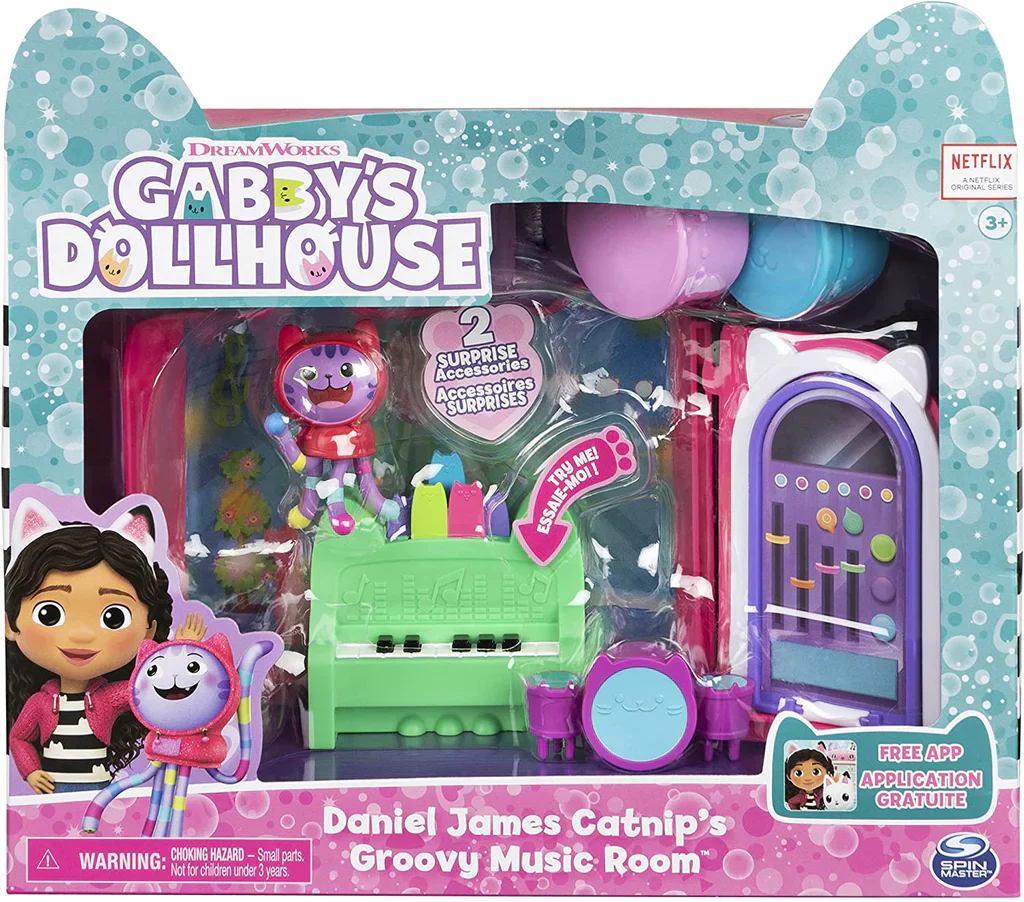 GABBY'S DOLLHOUSE DELUXE ROOM DANIEL JAMES CATNIPS GROOVY MUSIC ROOM