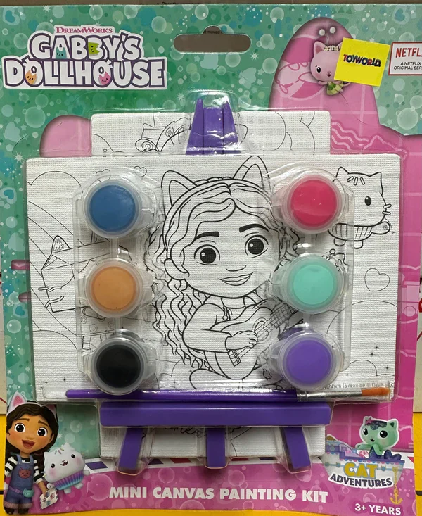 GABBY'S DOLLHOUSE MINI CANVAS PAINTING KIT