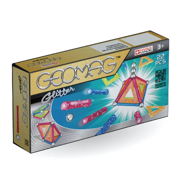GEOMAG PANELS GLITTER 22 PC