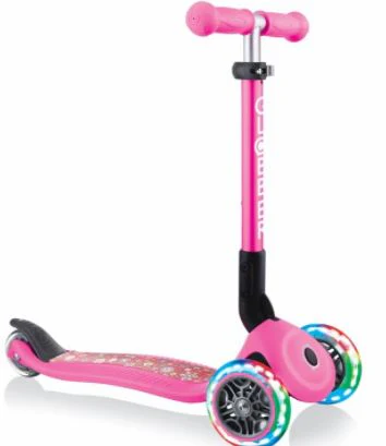 GLOBBER JUNIOR PRIMO FOLDABLE FANTASY - FLOWERS PINK
