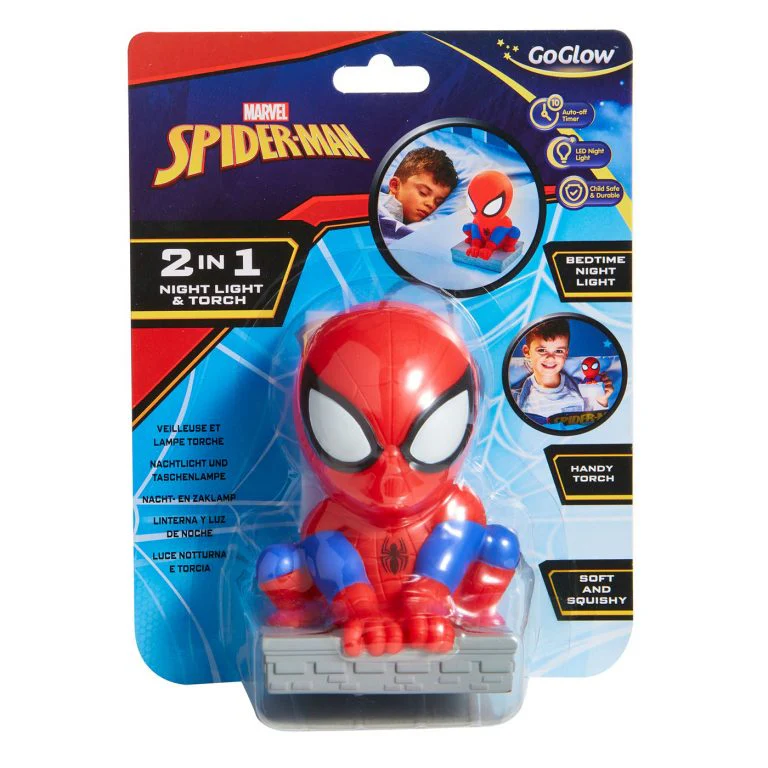 GO GLOW SPIDERMAN 2 IN 1 NIGHT AND TORCH - Image 2