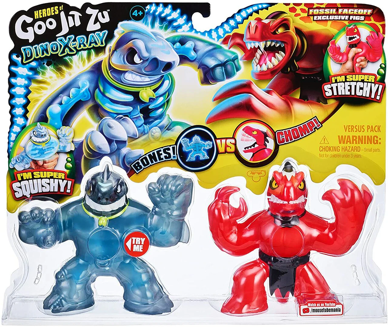 GOO JIT ZU DINO X RAY FOSSIL FACE OFF