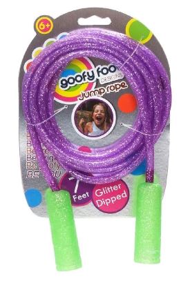 GOOFY FOOT GLITTER JUMP ROPE ASSORTED - Image 2