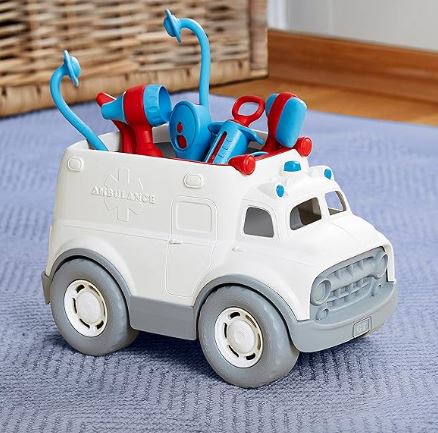 GREEN TOYS - AMBULANCE AND DOCTORS KIT 7 PIECE SET - Image 3