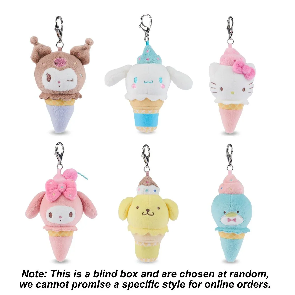 GUND HELLO KITTY & FRIENDS SURPRISE ICE CREAM PLUSH BLIND BOX - Image 2