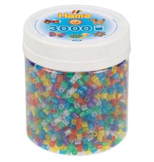 HAMA TUB GLITTER BEADS 3000PCS