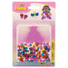 HAMA BEADS SMALL BLISTER PACK - PINK PRINCESS