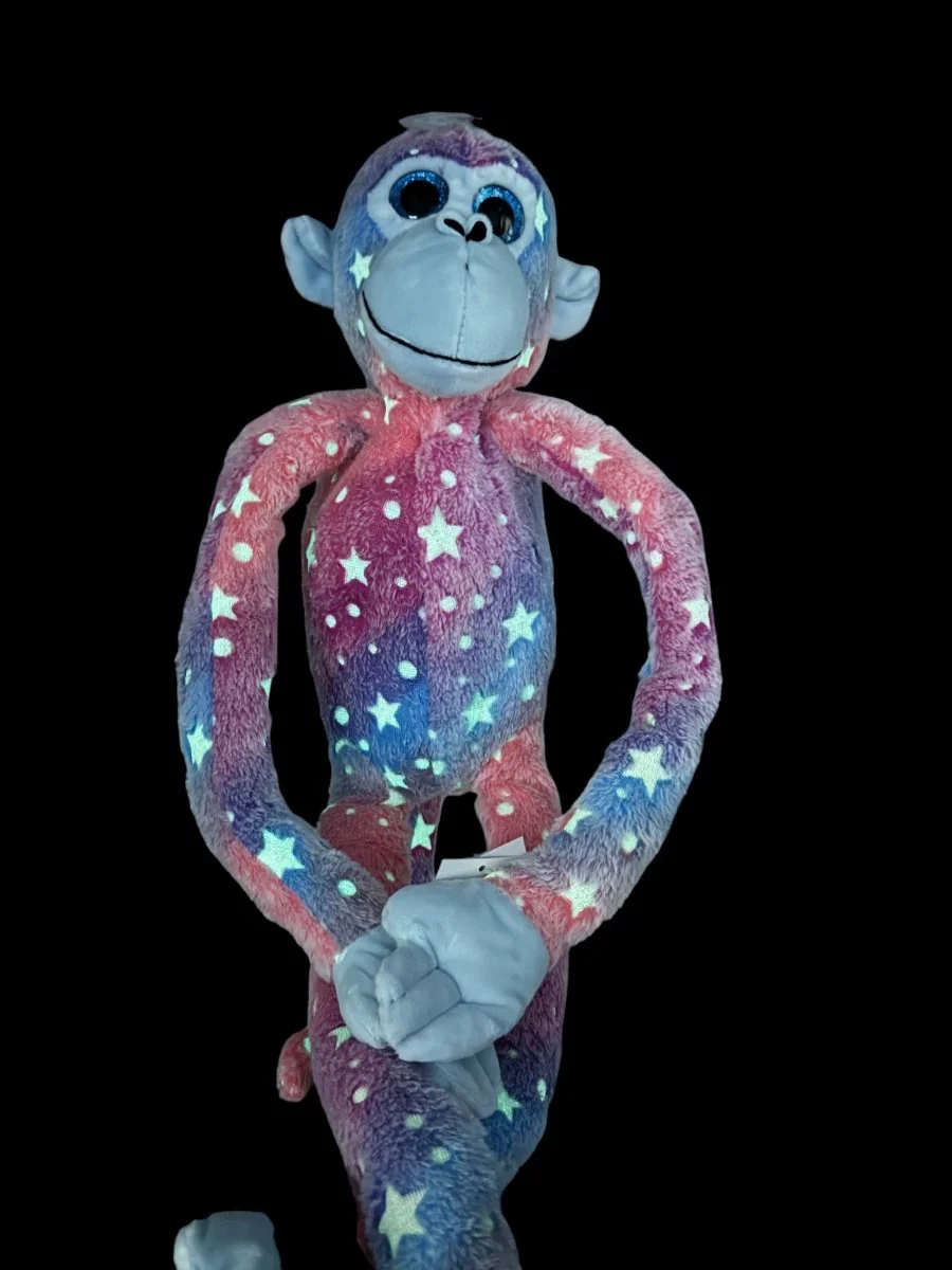 HANGING MONKEY - EVA PINK/BLUE GLOW IN THE DARK - Image 2