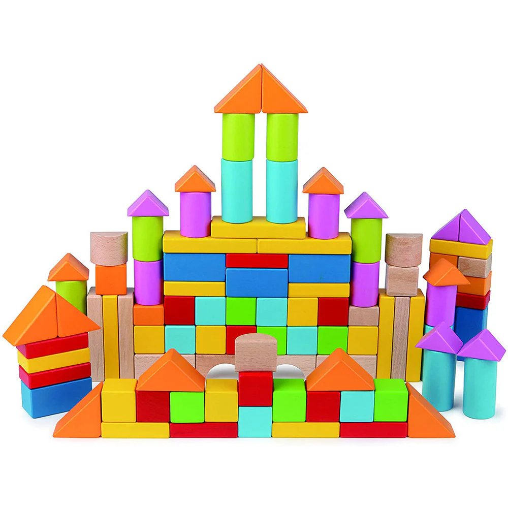 HAPE BEECH WOODEN BLOCKS 101PC - Image 2
