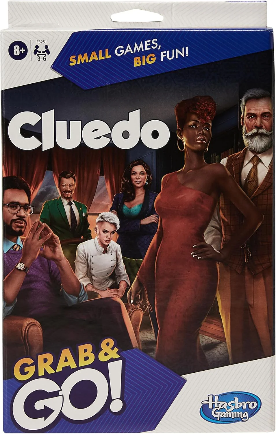 HASBRO GRAB AND GO - CLUE GAME