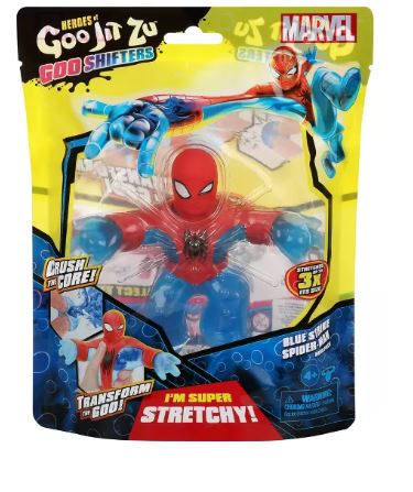 HEROES OF GOO JIT ZU - GOO SHIFTERS - BLUE STRIKE SPIDERMAN