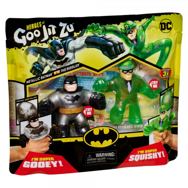HEROES OF GOO JIT ZU VERSUS PK - METALLIC BATMAN VS THE RIDDLER