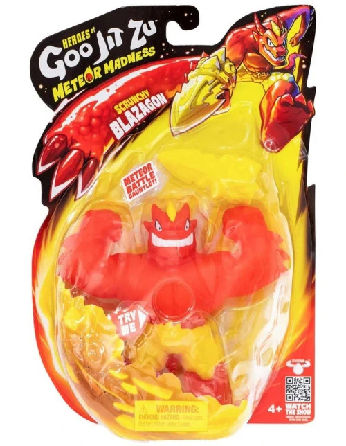 HEROES OF GOO JIT ZU - METEOR MADNESS - SCRUNCHY BLAZAGON FIGURE