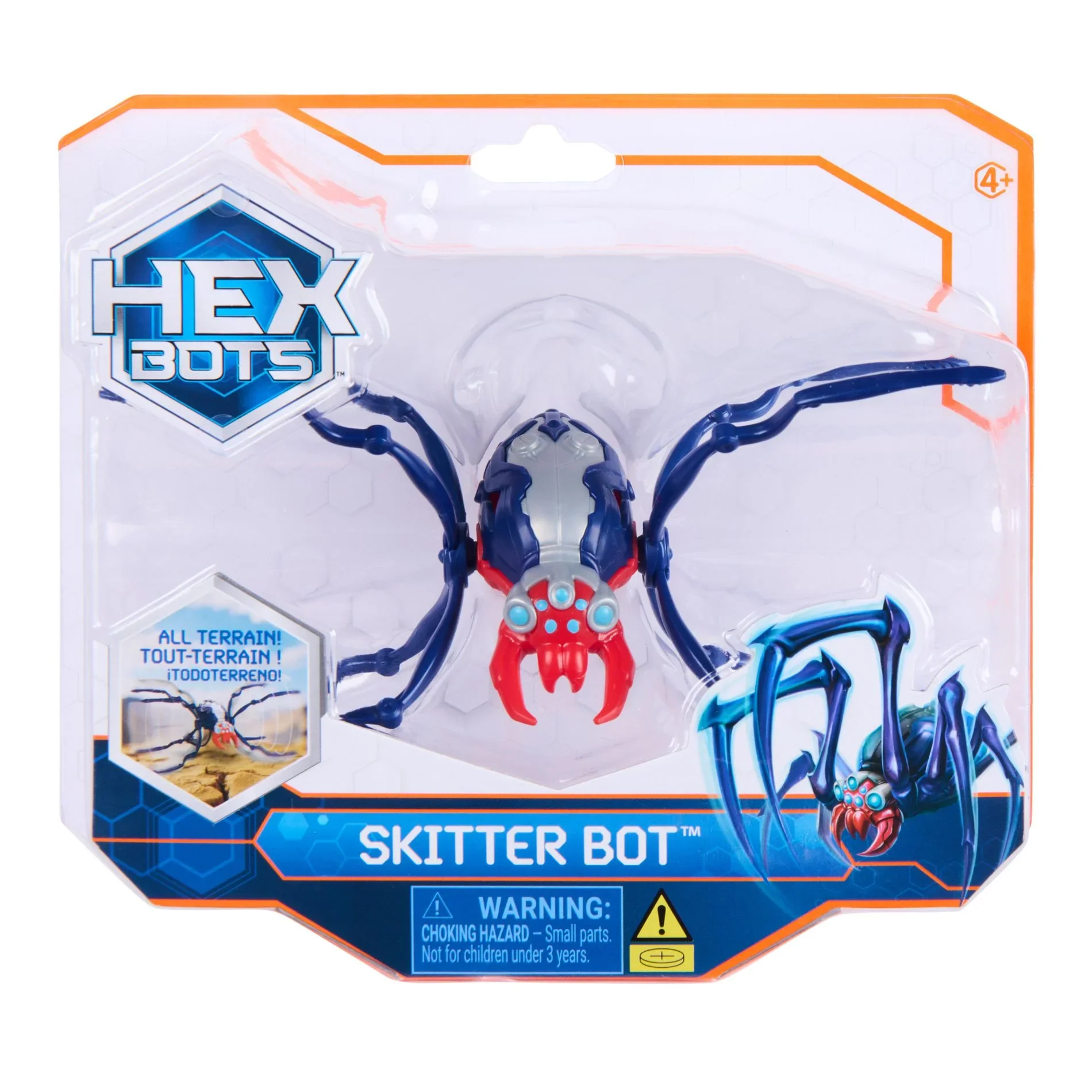 HEX BOTS - SKITTER BOT BLUE AND RED
