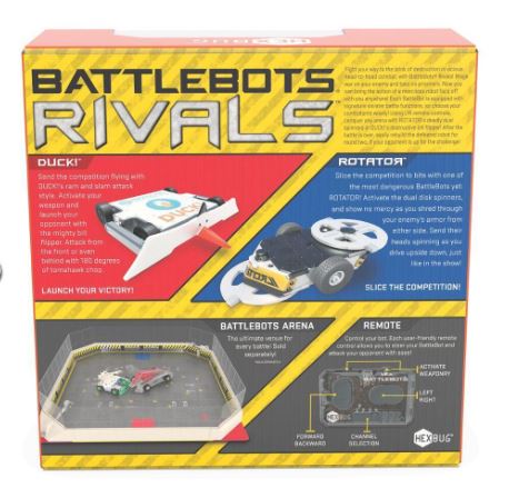 HEXBUGS BATTLEBOTS RIVALS 2 PK DUCK! AND ROTATOR - Image 3