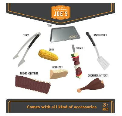 HIGHLAND JUNIOR - OKLAHOMA JOE'S KIDS SMOKER PLAYSET 10 PC - Image 4