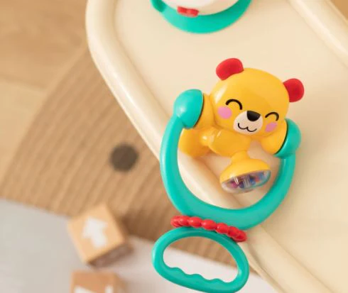 HOLA - 2 IN 1 HIGH CHAIR TOYS & BABY RATTLE - KUNG FU BEAR - Image 3