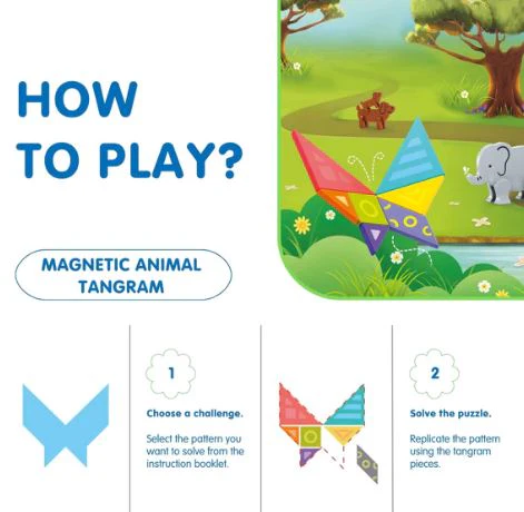 HOLA - EDUCATIONAL PUZZLE GAME - MAGNETIC ANIMAL PUZZLE - Image 4