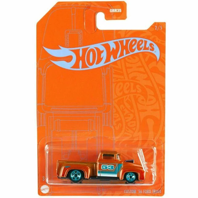 HOT WHEELS BLUE & SATIN '56 FORD TRUCK