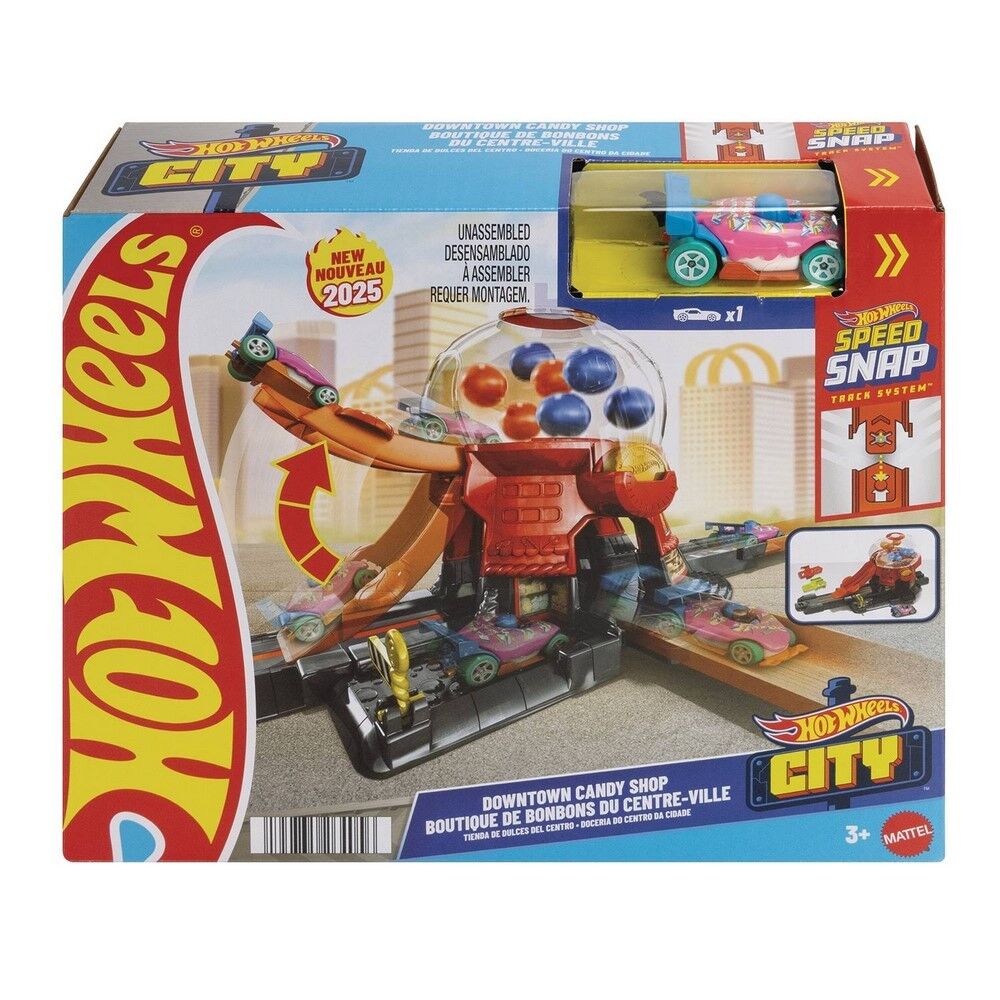 HOT WHEELS CITY DOWNTOWN CANDY SHOP PLAYSET