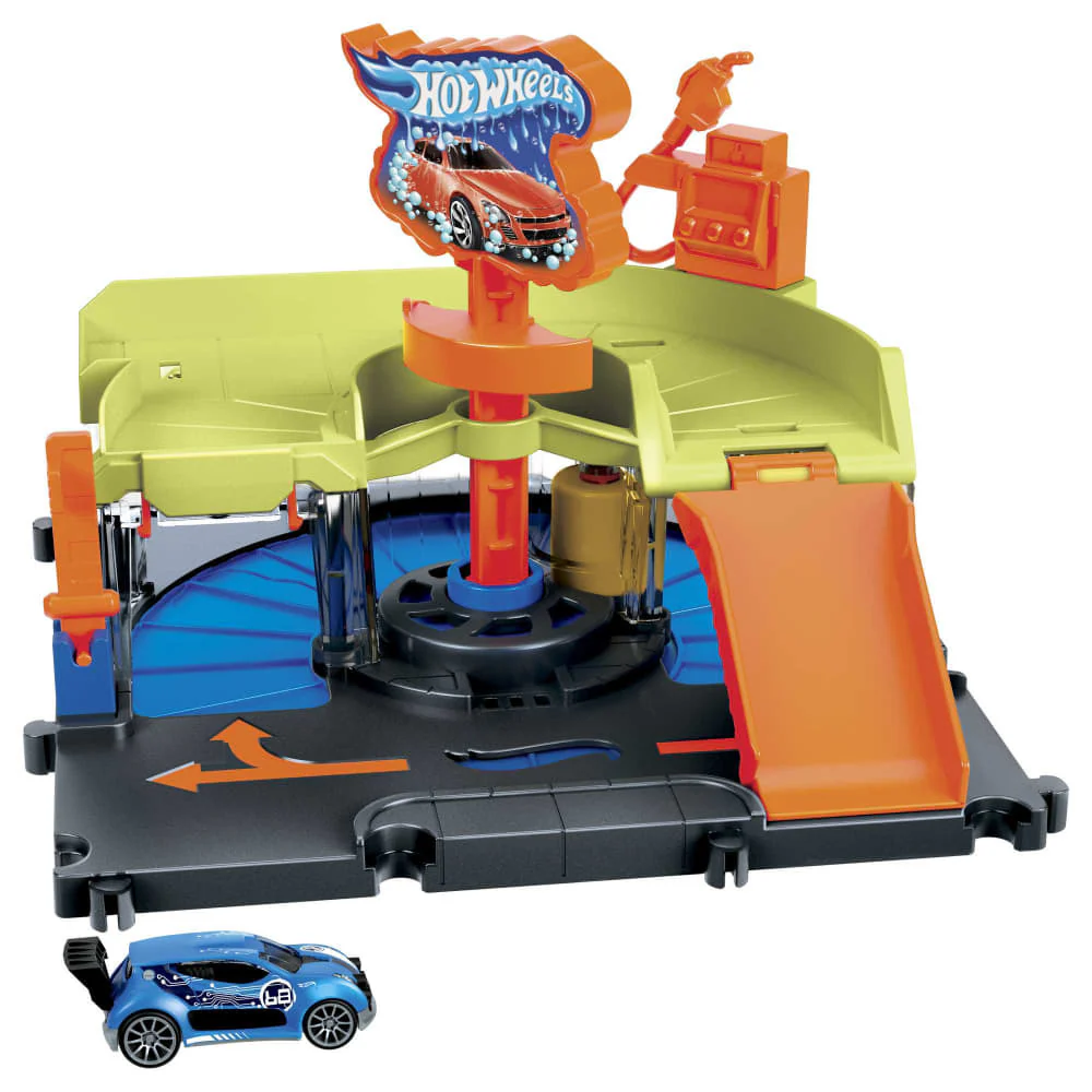 HOT WHEELS CITY DOWNTOWN EXPRESS CAR WASH PLAYSET - Image 2