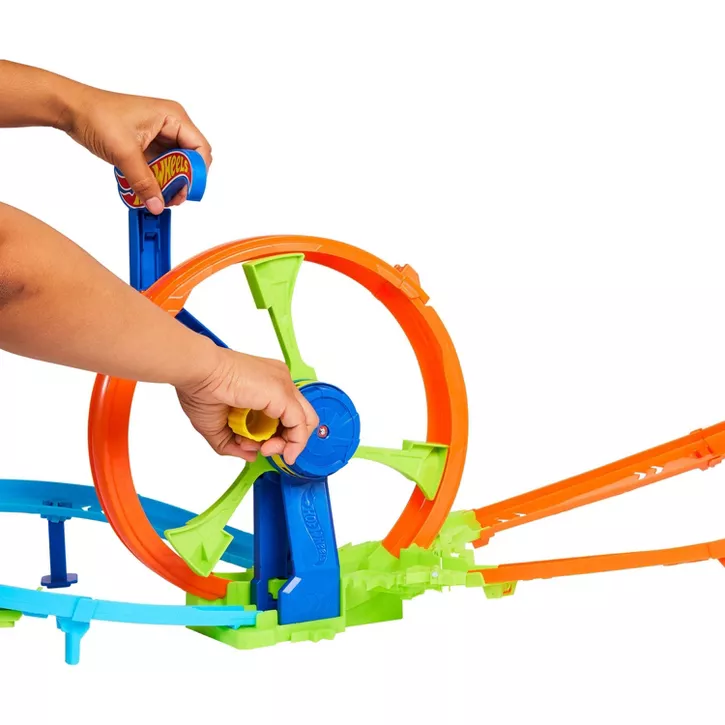 HOT WHEELS STUNT TRACKS RAPID LAUNCH AND LOOP PLAYSET - Image 2