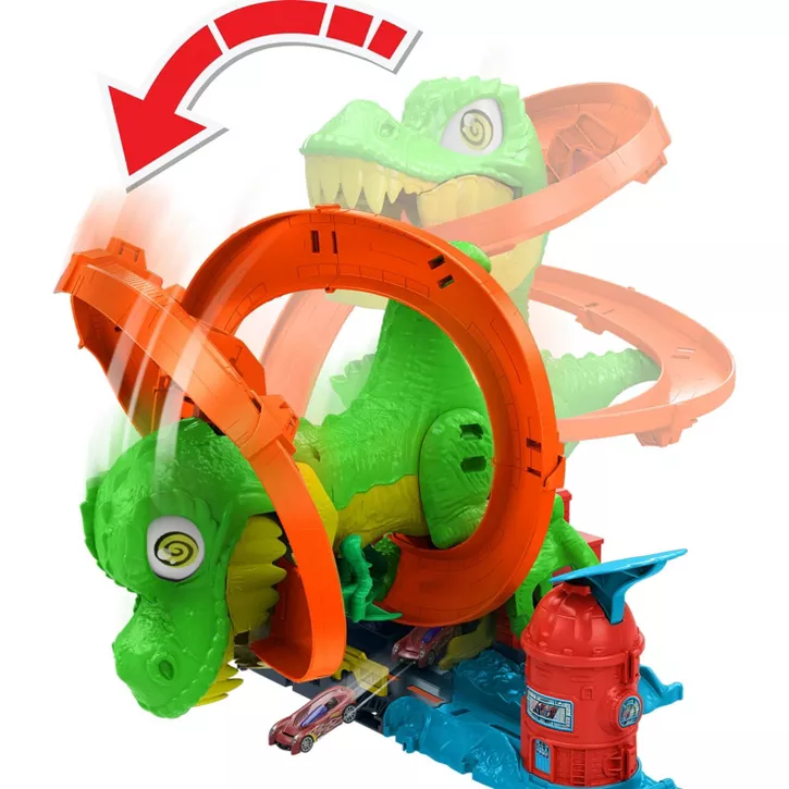 HOT WHEELS CITY T REX BLAZE BATTLE PLAYSET - Image 2