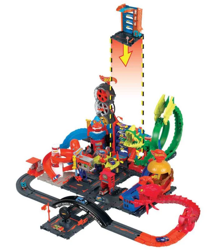 HOT WHEELS DOWNTOWN CAR PARK PLAYSET - Image 3