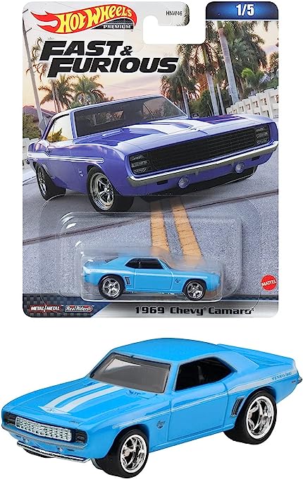 HOT WHEELS PREMIUM FAST & FURIOUS 1969 CHEVY CAMARO - Image 4
