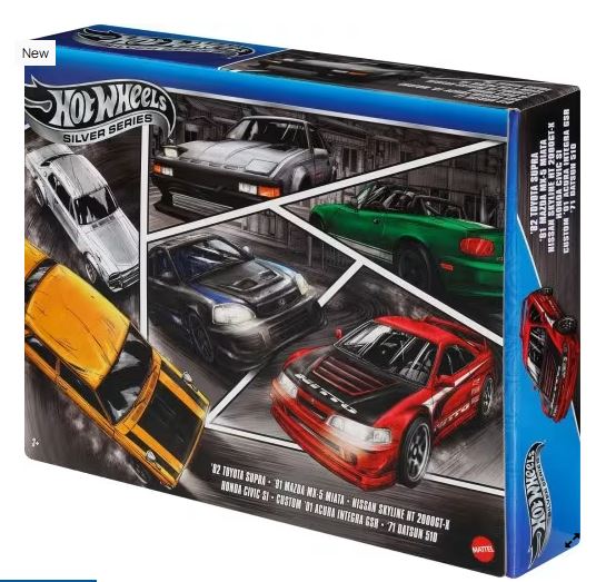 HOT WHEELS JAPANESE MULTIPACK - '82 SUPRA - '91 MAZDA MX-5 MIATA - NISSAN SKYLINE HT 2000GT-X - HONDA CIVIC SI - CUSTOM '01 ACURA INTEGRA GSR - '71 DATSUN 510 - Image 4