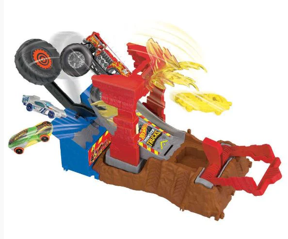 HOT WHEELS MONSTER TRUCKS ARENA SMASHERS FIRE CRASH CHALLENGE PLAYSET – 5 ALARM - Image 3