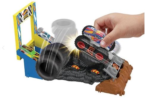 HOT WHEELS MONSTER TRUCKS ARENA SMASHERS  SMASH RACE CHALLENGE PLAYSET - RACE ACE - Image 3