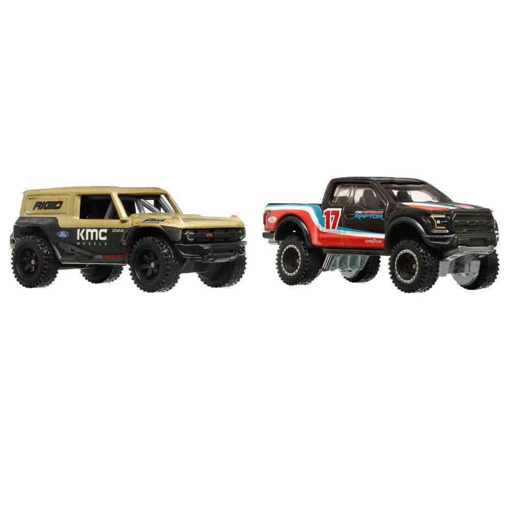 HOT WHEELS PREMIUM 2 PACK FORD BRONCO R / '17 FORD F-150 RAPTOR - Image 2